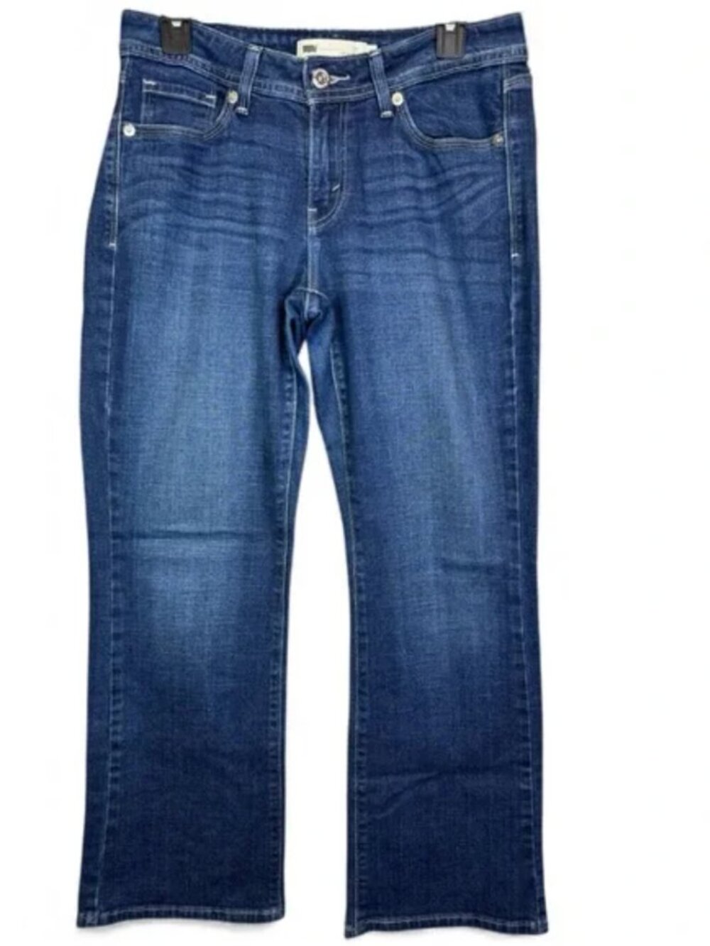 LEVI’S Curvy 529 Bootcut Women’s Stretch Denim Jeans Size 8 Embroidered Pocket